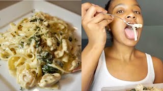 Cook With Me  Chicken Alfredo From Scratch  Homemade Sauce [upl. by Eelsel]