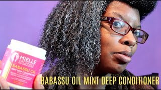 MIELLE ORGANICS BABASSU OIL amp MINT DEEP CONDITIONER [upl. by Yajiv891]