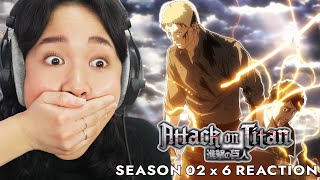 Reiners BETRAYAL  Attack on Titan Reaction  S2 Ep 6 quotWarriorquot [upl. by Abocaj]