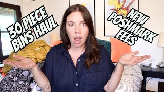 Ive got THOUGHTS on the New Poshmark Fees and Goodwill Bins Haul to Resell on Ebay and Poshmark [upl. by Anuat]