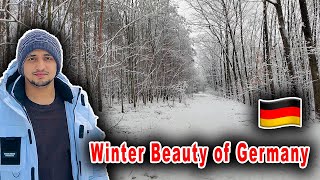 😍 Amazing Winter Beauty Of Germany 🇩🇪  Snowfall in germany  Germany vlog [upl. by Reade81]