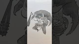 Kaidou Speed Drawing shorts drawing anime onepiece kaidou art [upl. by Euqinemod]