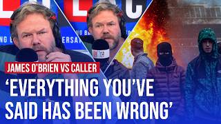 James OBrien takes on farright sympathiser after riots  LBC [upl. by Hackathorn]