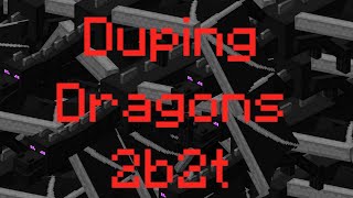 Duping Ender Dragons 2b2t [upl. by Wilie724]