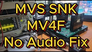 SNK MV4F No Sound Fix Recap Z80 Error [upl. by Aleta]