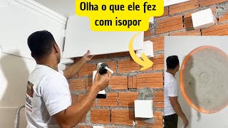 Guia Passo a Passo Revestimento de Parede com Isopor para Renovação de Ambientes [upl. by Piane851]