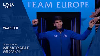 Team Europe WalkOut for Final Time  Laver Cup 2024 [upl. by Ainuj]