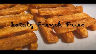 How to make Crispy Bataty French Fries 106 Recept na chrumkavé batátové hranolky [upl. by Ariella]