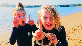 BEACH GAMES Kids Challenge wThe Norris Nuts [upl. by Just]