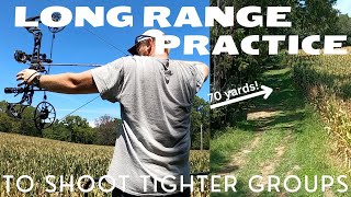 Long Distance Bow Practice  Shoot Tighter Groups More Often Overall [upl. by Hajin]