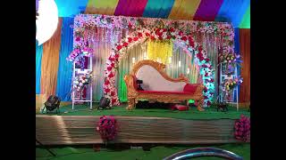 wedding stage decorationlow budget weeding stage flower decoration [upl. by Eppesuig423]