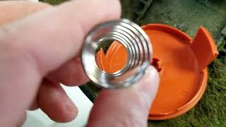 Black and Decker trimmer spool replacement  Changing the spool on a edger [upl. by Naik]