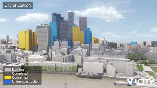 NLA London Tall Buildings 2023 with VUCITY [upl. by Arev]