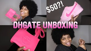 DHGATE UNBOXING  Nike Dunks  Telfar Bag [upl. by Nahsad]