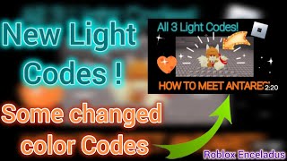 Changes in color codes to meet Antares in Roblox Enceladus  2024 New color codes [upl. by Joycelin]