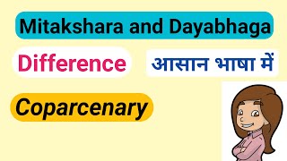 Dayabhaga and Mitakshara in Hindu law  Coparcenary in Hindu Law [upl. by Portia]