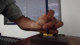 How Malleable is 24K Gold  Cutting into a 2ozt 24K Gold Bar with a Chisel [upl. by Irabaj]