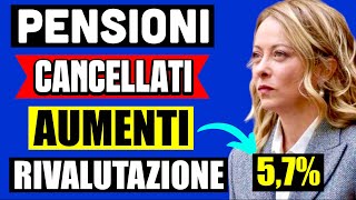 🔴 PENSIONI UFFICIALE 👉 CANCELLATI AUMENTI RIVALUTAZIONE 2024 57 LA CONFERMA ARRIVATA POCO FA💸 [upl. by Eentihw]