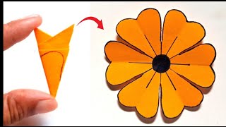 Easy And Beutyfull Paper Flower  Easy Paper Flower Craft  Paper Flower Making [upl. by Aljan]