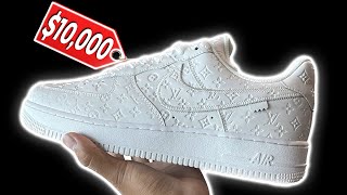 White Louis Vuitton Air Force 1 ALT Review [upl. by Ennagroeg]