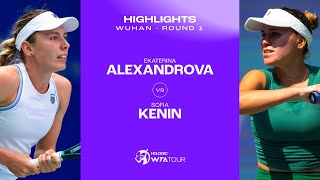 Ekaterina Alexandrova vs Sofia Kenin  2024 Wuhan Round 1  WTA Match Highlights [upl. by Freyah244]