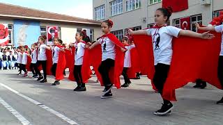 Yolçatı şehit coşkun çalı ortaokulu 23 Nisan İzmirin dağlarında çiçekler açar [upl. by Adnal874]