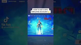 How to get a epic employee account on Fortnite [upl. by Halbert]