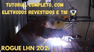 TIG e Eletrodo 7018 e 6010 Tutorial completo como usar esses processos em uma pequena inversora [upl. by Katlaps]