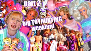 Part 2 TOY amp DOLL hunting weekend flea markets  vintage 80s 90s Barbie  fashion My Little Pony [upl. by Leuqram444]