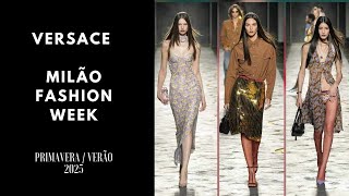 Versace  SS25  Semana de moda de Milão  Primavera  Verão 2025 [upl. by Kask89]