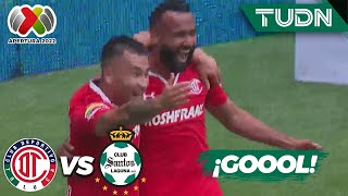 ¡GOLAZO Sierra fulmina la triangulación  Toluca 20 Santos  Liga Mx Apertura 22 J4  TUDN [upl. by Wren]