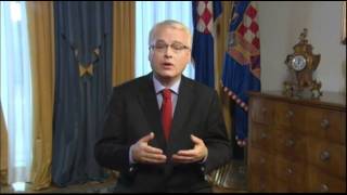 Predsjednik RH profdrsc Ivo Josipović [upl. by Alon]