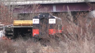 Rare daylight Providence amp Worcester DAWO passes FL9 2027  RI to MA Chase  1242023 [upl. by Eleda153]