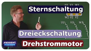 Das Klemmbrett eines Drehstrommotors und SternDreieckschaltung einfach erklärt [upl. by Llennol832]