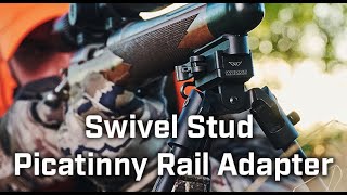 How to attach a Picatinny rail to a Sling Swivel Stud to attach a Quick Detachable Bipod [upl. by Lucas123]