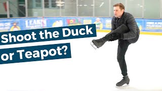 Figure skating tutorial  shoot the duck  teapot [upl. by Ditzel366]