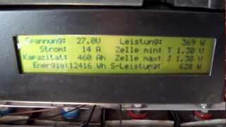 Einzelzellen Akkuanzeige fertig  diy solar battery cells display ready [upl. by Ssilb]