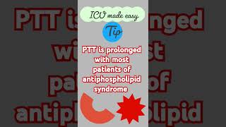 PTT in APS icu haematology cardiology [upl. by Pokorny]