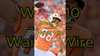 🏈 Week 10 Waiver Wire [upl. by Marjory]