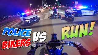 BIKERS VS COPS  Motorcycles chased by Police Compilation 2023 [upl. by Hammock]