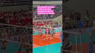 Bea de Leon at Kyle Negrito blocked Ivy Lacsina beadeleon kylenegrito ivylacsina creamline pvl [upl. by Kadner]