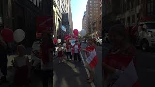 Pulaski Day Parade Manhattan NYC Please subscribe for full video follows in evening travel nyc [upl. by Allekram]