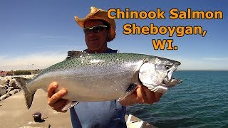 Sheboygan Fishing Guy North Pier May 27 2017 [upl. by Roon19]