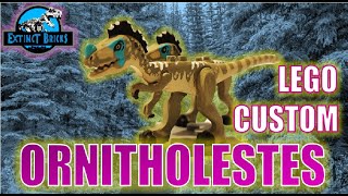 ORNITHOLESTES  LEGO COMPATIBLE CUSTOM WALKING WITH DINOSAURS I JURASSIC WORLD DOMINION [upl. by Domenech844]