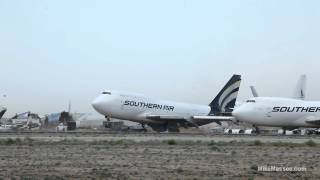 Amazing video of 747 lifting in place in extreme wind conditions  1080P HD [upl. by Nnybor]