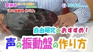 直伝！声の振動盤をつくろう！！自由研究におすすめ！声のぶるぶる実験４米村でんじろう［公式］ Science Experiments  voice pattern [upl. by Nancie]