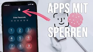 iPhone Apps sperren mit Face ID oder Fingerabdruck 2022 [upl. by Olifoet273]