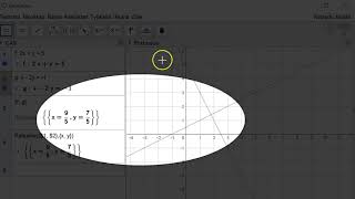 Yhtälöparin ratkaiseminen Geogebralla [upl. by Nosaj]