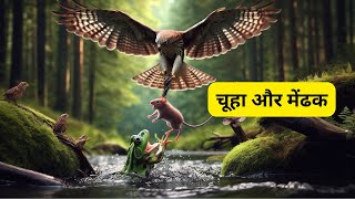 चूहा और मेंढक  A Moral Story for Kids Hindi Kahaniya  Moral Stories for kids in hindi [upl. by Gardiner]