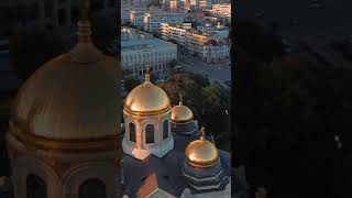 Varna Cathedral  Aerial Sunset Bulgaria [upl. by Aksehcnarf]